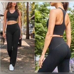 SPANX Booty Boost Flare Leg XLG Longs 35" Inseam, Jet Black NEWwTags